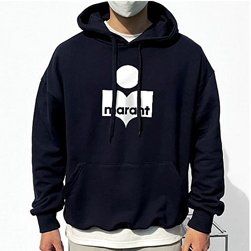 이자벨마랑 로고인 레터링 후드티