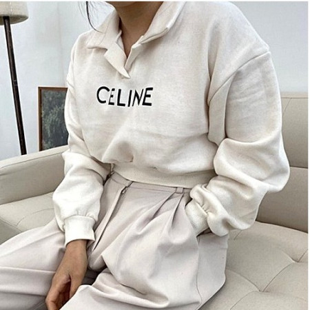 셀*느 카라 크롭 기모MTM