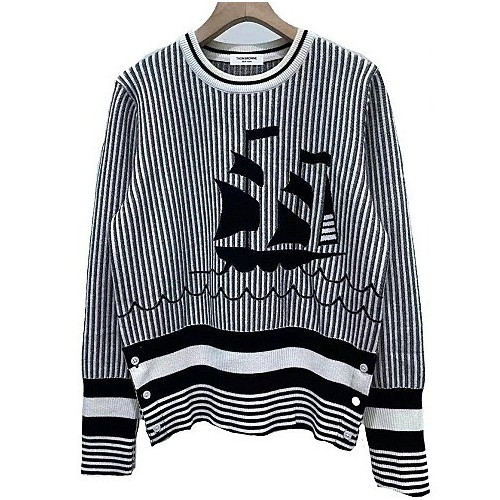 톰브*운 트루쉽 라운드 니트