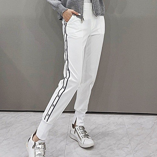 지*어 로고 테잎 조거 팬츠