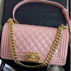 샤넬 보이백 캐비어 엔틱 핑크 25cm