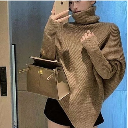 셀*느 케이프 터틀넥 니트