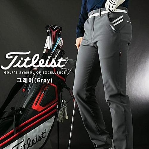 타이틀리*트 포켓 투라인 기모 스판 팬츠