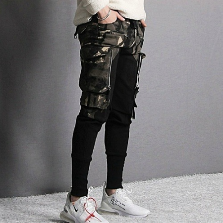 스톤아일*드 카모배색 닌자 조거팬츠