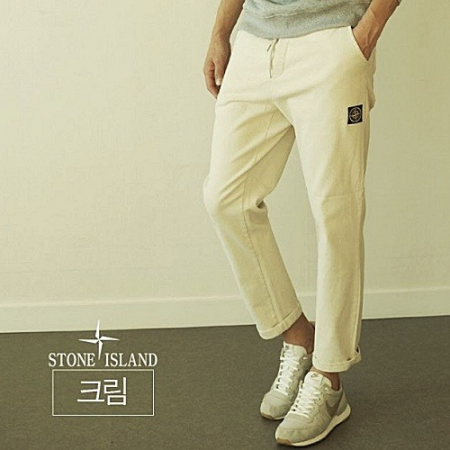 스톤아일*드 STONE ISLAND 면밴딩 기모팬츠