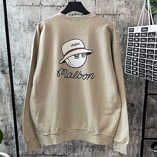 말* 화이트 버킷 로고 맨투맨 - 기모