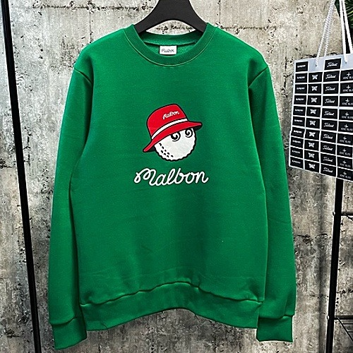 말본* 그린 앤레드버킷 로고 맨투맨 - 기모