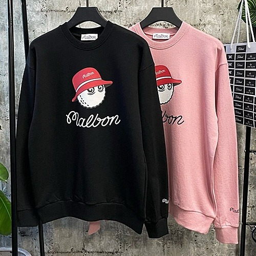 말* 레드버킷햇 로고 맨투맨 - 기모