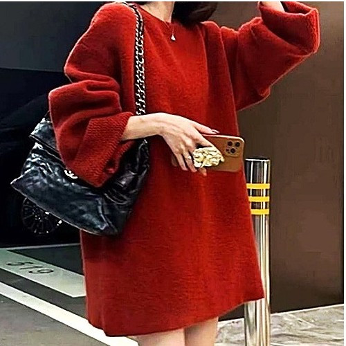 셀*느 루즈핏 롱 니트