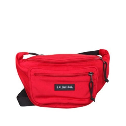 발렌시아가 18 FW 로고 벨트백/힙색 레드