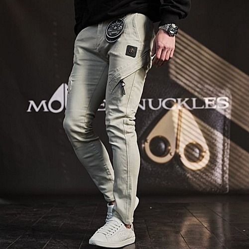 MOOSE KNUCKLES 금장 사이드 슬랙스