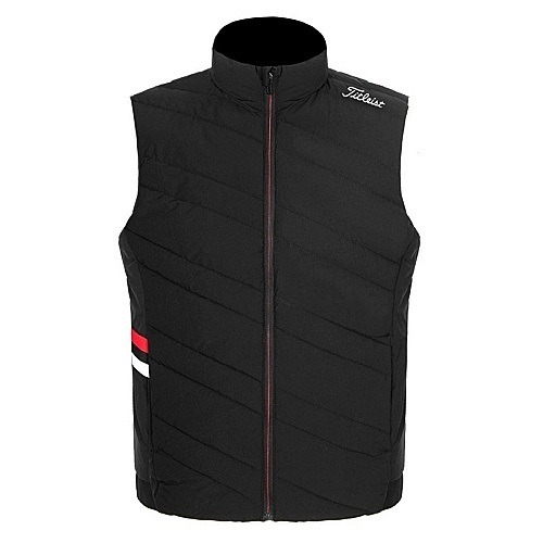 타이틀리*트 삼선 퀄팅 패딩조끼