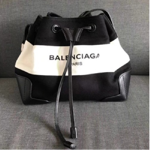 발렌시아가 흑백 캔버스백