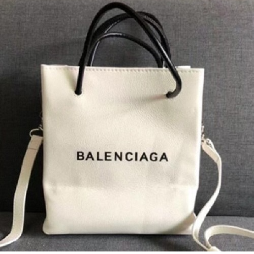 발렌시아가 쇼핑토트백 화이트