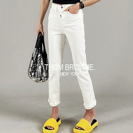 톰브*운 THOMBROWNE pick 721 화이트 팬츠