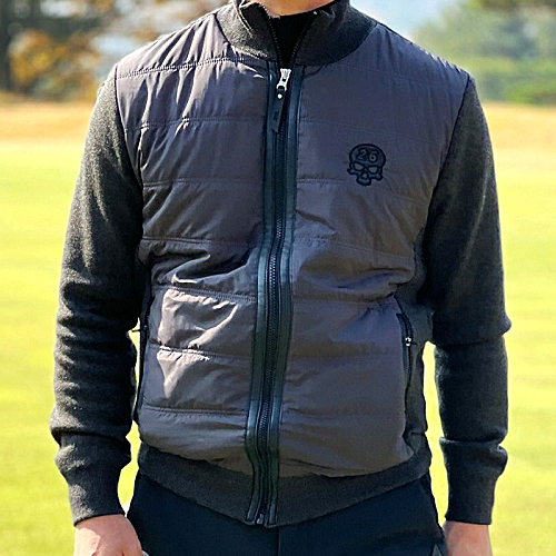 P*G 맨즈 윈터 스컬 니트다운 자켓