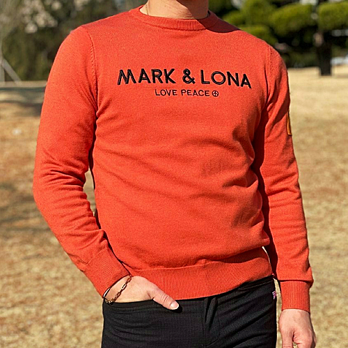 마크&*나 맨즈 와펜 라운드 스웨터