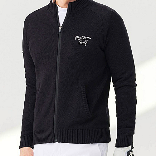 말* 스크립 풀집업 방풍 스웨터 - 남여공용