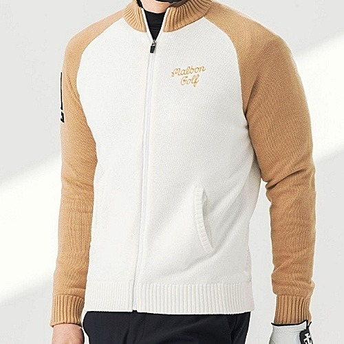 말* 스크립 풀집업 방풍 스웨터 - 남여공용