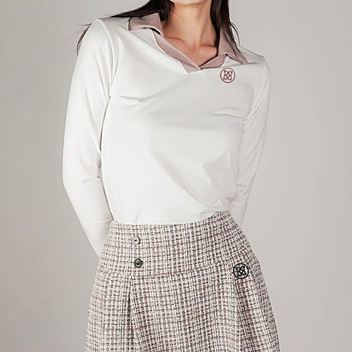 지*어 오픈카라 롱슬리브