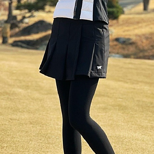 P*G 우먼 윈터 플리츠 쇼트 기모팬츠