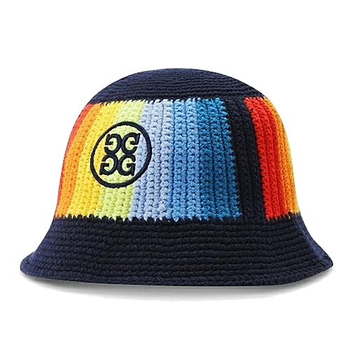 G/FORE 컬러블럭 크로셰 버킷햇
