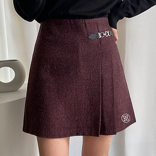 지*어 울 팬츠 스커트