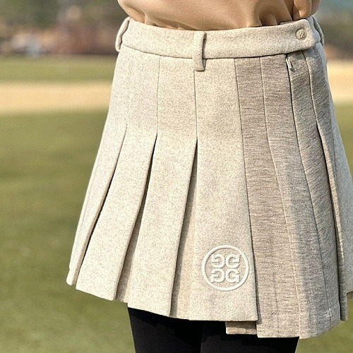 G/FORE 울 플리츠 스커트