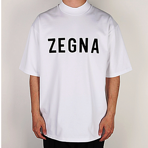 피어오*갓 X 제냐 로고 티셔츠