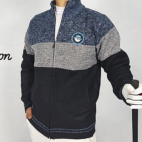 말* 블랙배색 니트 가디건