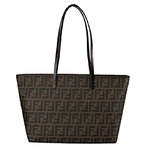 FENDI 멀티로고 쇼퍼백 브라운
