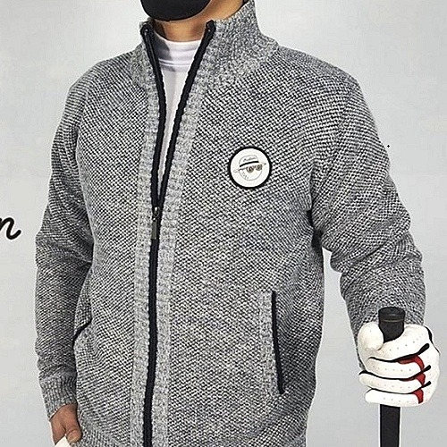 말* 라인배색 니트 가디건