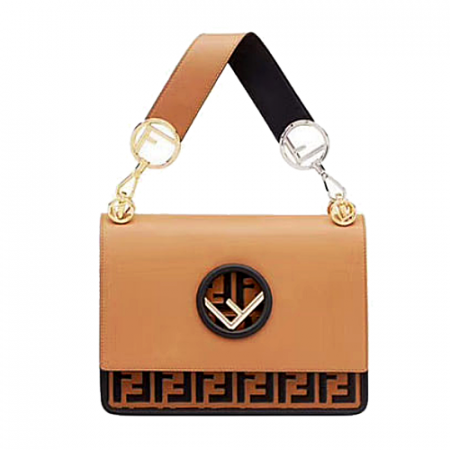 FENDI KAN I Nippa Threadiong 숄더백 브라운 고준희백
