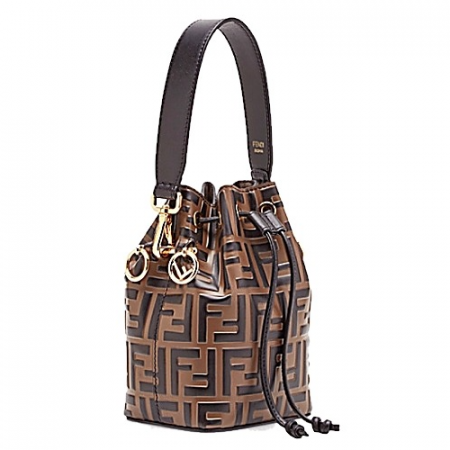 펜디 Mon Tresor 숄더백 브라운