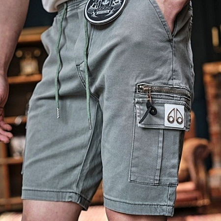 무스*클 리미티드 트랙 반바지 - 카키