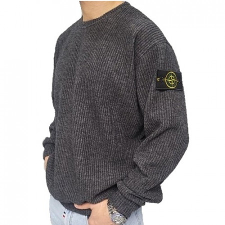 스톤아일*드 STONE ISLAND 와펜 라운드 긴팔