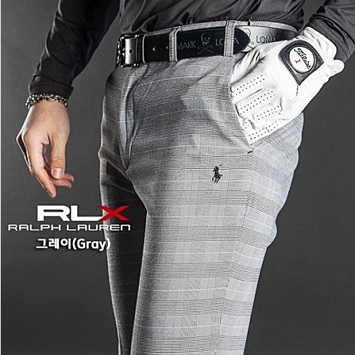 RALPH LAUREN RLX GOLF 글렌체크 슬림핏 스트레치 팬츠