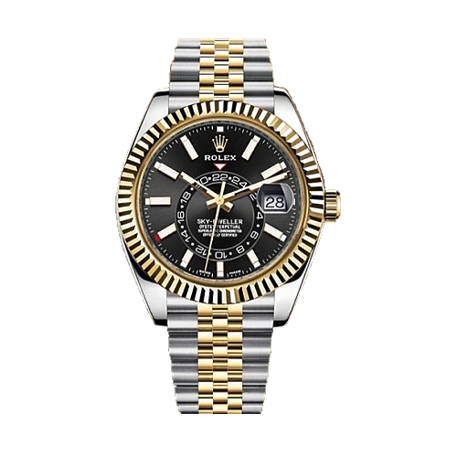 ROLEX 스카이드월러 블랙 다이얼 콤비