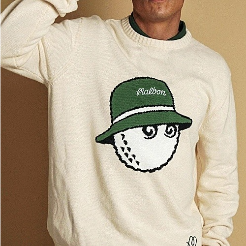 말* 버킷 울 라운드 테디 스웨터