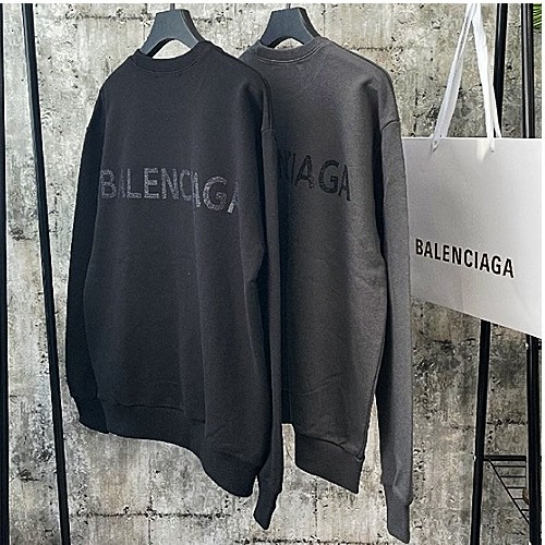 발렌시*가 글리터 로고 맨투맨