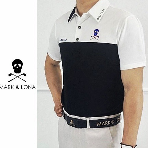 마크앤*나 MARK&LONA 애리 레터링 배색티