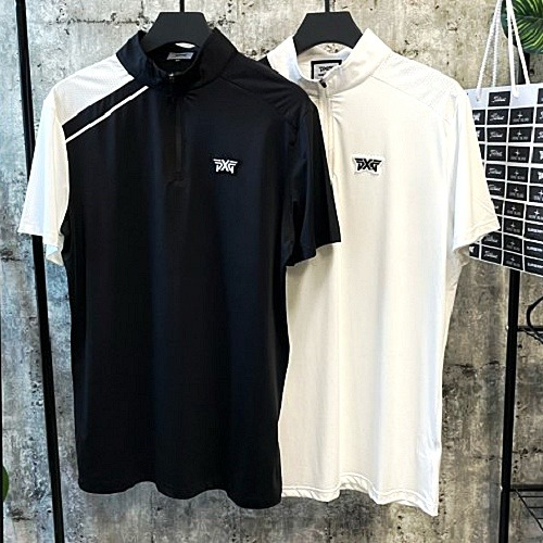 PXG 사입드배색 하프집업