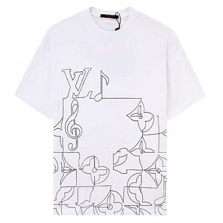 루이*통 LOUIS VUITTON 플라워스티치 티셔츠