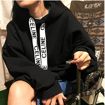 셀*느 후드 티셔츠