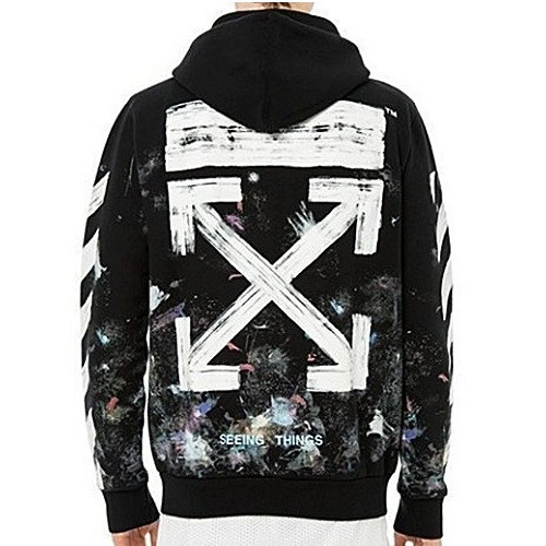 OFF-WHITE 페인트 맨투맨 & 후드