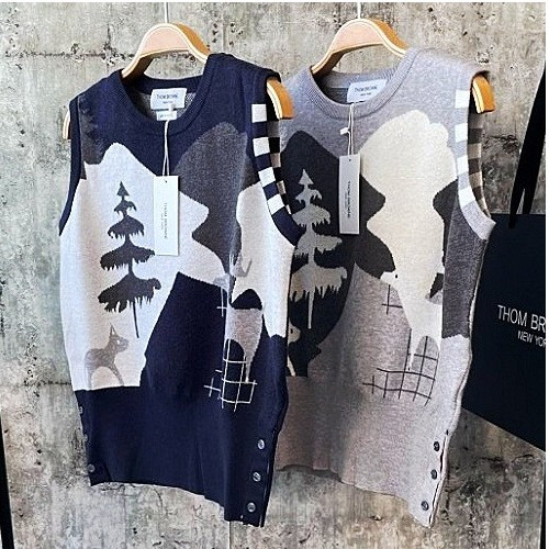 톰브*운 THOM BROWNE 레빗 니트조끼