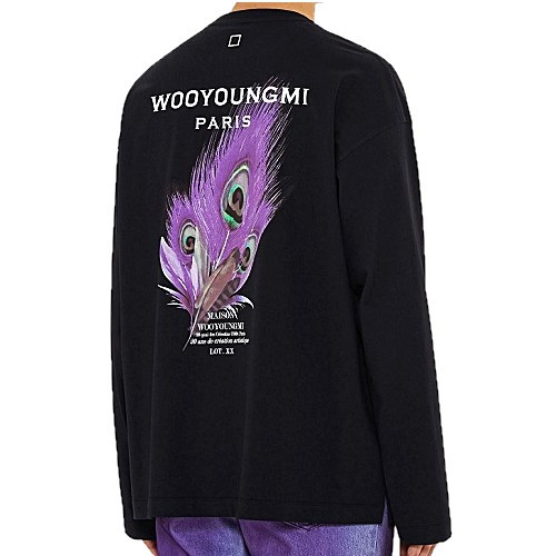 우*미 WOOYOUNGMI 페더로고 롱슬리브