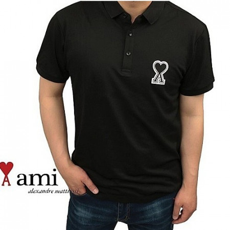 AMI 하트자수 PK 티셔츠