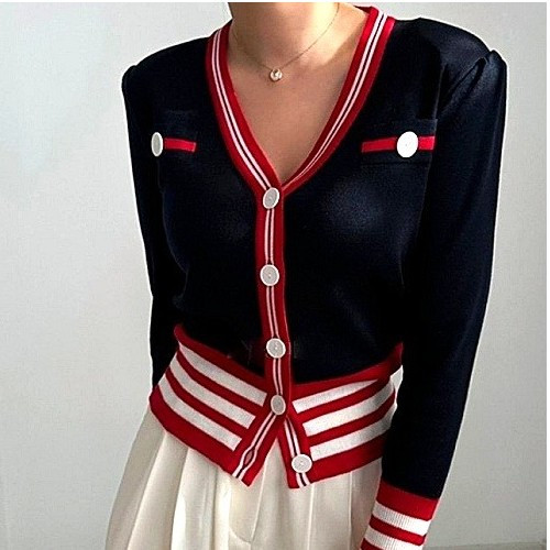 GUCCI 포인트 단니트 가디건