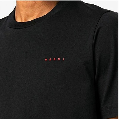 마르니 MARNI 자수 로고 반팔티